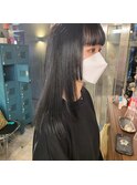 姫カット＊ブルーブラックヘア