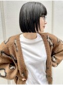 似合わせカット/アースカラー/地毛ボブ/黒髪ボブ［銀座］