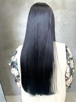 テトヘアー(teto hair) 裾カラー　姫カット　前髪ぱっつん