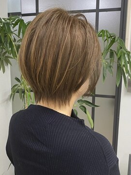 GBG 自由が丘 くびれショートボブ40代50代グレイカラー白髪染め白髪ぼかし