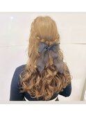【MUA馬場】ハーフアップスタイル