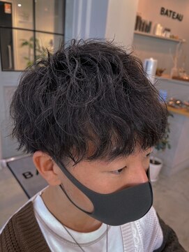 バトー バイ トリコ 船橋北口店(BATEAU by tricot) メンズ×ツイストスパイラルパーマ