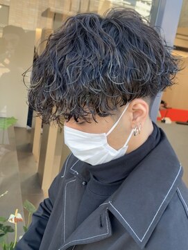 ローウェ バイ フィフス 立川メンズサロン(Louwe by fifth) 波巻きスパイラルパーマツイストパーママッシュメンズパーマ