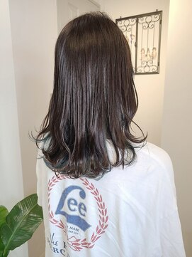 ヘア ケア ディエイチケー(HAIR CARE DHK) 落ち着きのあるグレーパール&インナーブルー