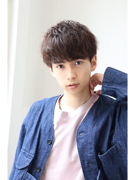 ネイビー(NAVY) モテる刈り上げ束感マッシュ