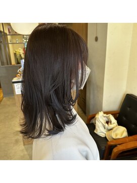 アルマヘアー(Alma hair by murasaki) ◎ミディアムレイヤーのラベンダーブラウン◎