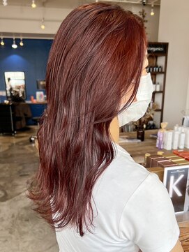 シン(shin) セミディ/カラー/ピンクカラー/ピンクベージュ/ブリーチ無し