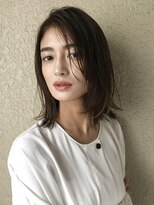 ヴァージ(Verge)&nbsp;レイヤーカット/ウェーブパーマ/前髪/こなれミディ[代官山駅]