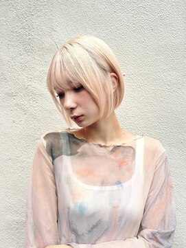ミエルヘアービジュー(miel hair bijoux) ハイトーン　ボブ