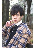 レイヤーマッシュショート黒髪ビジネスヘア