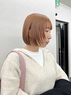 ソソ(soso) 【soso 伊勢田】ミニボブ×オレンジベージュ