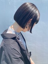 ケシキ 佐賀(keshiki)&nbsp;パツっとボブ/切りっぱなし/シンプルモード/透明感カラー