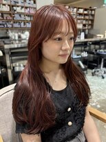 ノラ ヘアーサロン(NORA HAIR SALON) 暖色カラーブリーチなしレッドブラウンピンクブラウン