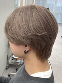 【LICCA NOE】韓国風シースルーマッシュ×ミルクティーベージュ