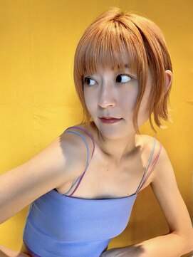 フリップビーアヴェダ(FLIP B AVEDA) 本八幡×ケアブリーチ×オレンジ×外ハネボブ