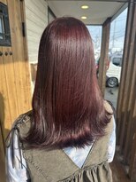 フゥカ 類家店(fuka)&nbsp;【ブリーチなしでも高発色◎】ボルドーカラー　＊。