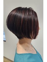 イチゴ 祖師ヶ谷大蔵店(ICH GO)&nbsp;前下がりショートボブ