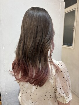 ポート 蕨(PORT) グレージュ×ラベンダーピンクグラデーション!【高岩美季】