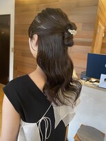 ヘア プロデュース キュオン(hair produce CUEON.)&nbsp;ハーフアップアレンジ
