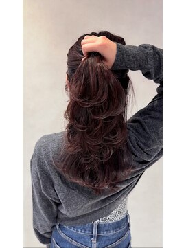 アース 新越谷店(HAIR&MAKE EARTH) ブリーチなしダブルカラーで暖色カラー
