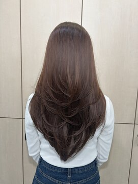 アイズ 横浜(IS) レイヤーカット/ブリーチなし/横浜/チョコレートベージュ