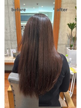 モーブブラウン×ココアブラウン×透けカラー20代30代40代50代