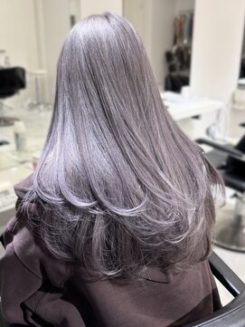 ランテルディ 渋谷(LANTERDIT) 髪質改善 ダブルカラー ラベンダーアッシュ ケアブリーチ 美髪