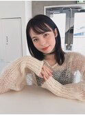 ミディアムレイヤー × 透明感グレージュ
