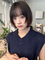 トリッカ 銀座(tricca)&nbsp;コンパクトボブ/暗髪カラー/小顔補正/似合わせ