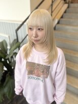 if 抜きっぱなしブロンド/レイヤーカット