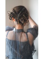 花鳥風月 三つ編みとリボン風アレンジ