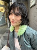 柔らかウェーブ×ショートボブが可愛い◎