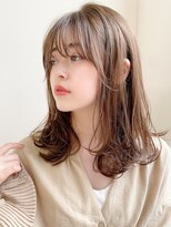 トゥーナ 表参道(tona)&nbsp;ミディアムレイヤー、外ハネボブ、グレージュ、脱白髪染め☆