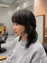 バルム ヘアー(BALUM hair)&nbsp;カジュアルウルフレイヤーパーマ×イルミナカラー