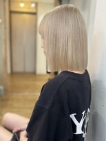 ラピス 新宿(Lapis) 【Lapis新宿】ホワイトブロンドボブ/ハイトーンカラー/ボブ