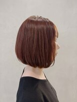 ヘアートラム(HAIR TRAm.)&nbsp;ツヤ感たっぷりの丸みが可愛い、上品なワンボブスタイル