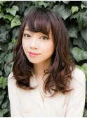 伸ばしかけokなナチュラルパーマ☆