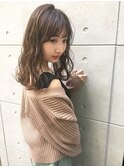 メルティーショコラカラー×ほつれウエーブ