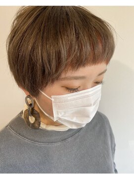 リースリー(Re.3 connecting beauty) ミルクティー☆バングカラー『アプリコット』