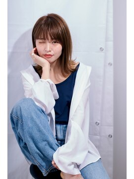 オーブ ヘアー ガーデン 渋谷店(AUBE HAIR garden) 【AUBE HAIR】簡単スタイリング外ハネミディアム