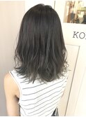 グレージュ×グラデーション