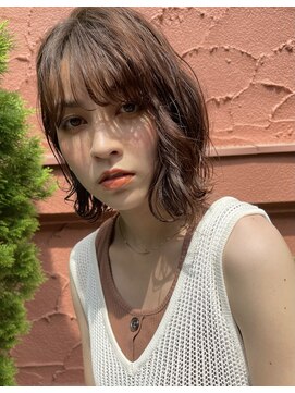 リベルタ(liberta) 切りっぱなしボブ×ラフウェーブ［liberta/植松