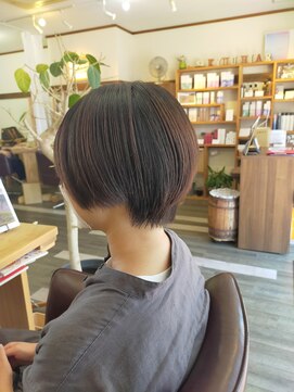 キュウヘアー(KYUU HAIR) ショート×チェスナットブラウンカラー