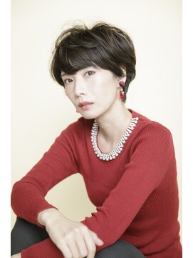 ルルディ バイ アフロディーテ銀座(luludi by APHRODITE) 黒髪/グレーベージュ/レイヤーロング/前髪パーマ/銀座