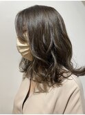 オリーブベージュで透明感カラー!!