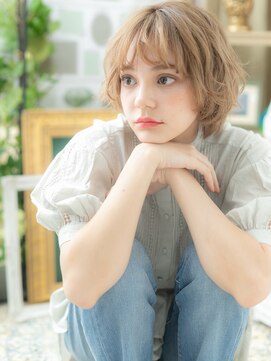 カバーヘア ブリス 川口(COVER HAIR bliss) ハイトーンカラー小顔くせ毛風ソバージュh2川口20代30代40代!