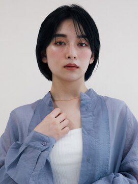 オンク 新宿(onk) 黒髪/グレーベージュ/レイヤーロング/前髪パーマ[新宿駅]