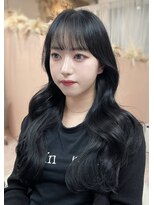 ユニ 表参道(uni)&nbsp;韓国ブルーブラック／レイヤーカット