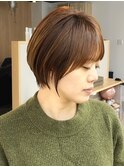 黒髪/グレーベージュ/レイヤーロング/前髪パーマ[西船橋/津田沼]