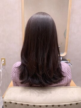 ガーデンヨコハマエスト(GARDEN YOKOHAMA est) ミディアム似合わせカットイメチェングレージュフルバング